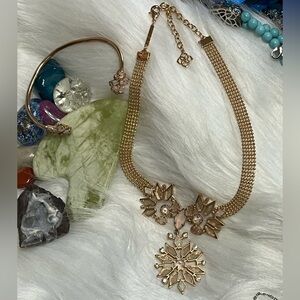 Kendra Scott Opal Rose Quartz Snowflake Bracelet Set